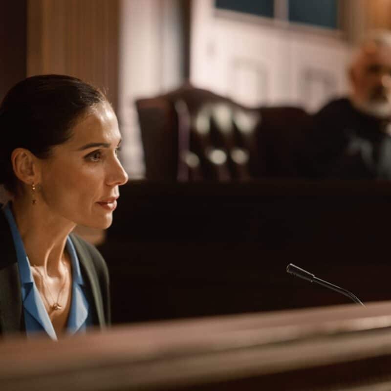 person being cross examined in AVO case