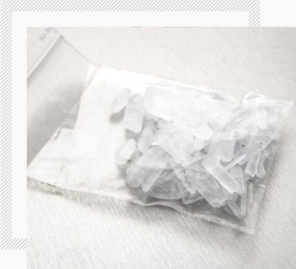 plastic bag with drugs